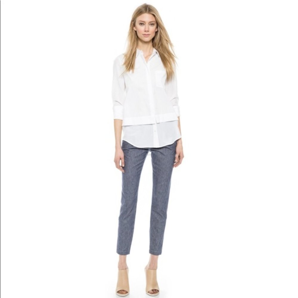 Vince Soft Railroad Stripe Trousers - 2